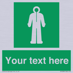 Custom sign safe condition Survival clothing